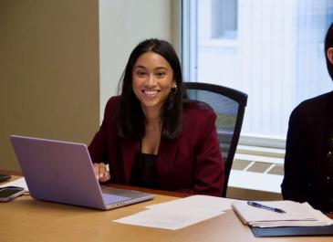 Ronessa Dass, smiling during a workshop at the IDEA launch event