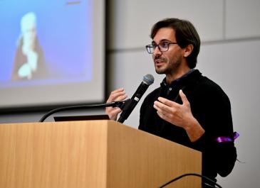 Dan Samosh at the podium