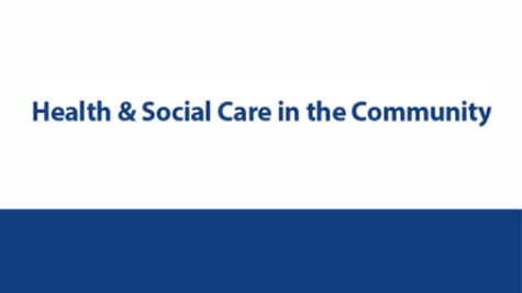 health and social care in the community