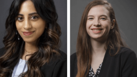  Portrait photos of Ashvene Sureshkumar and Jillian Scandiffio shown side by side