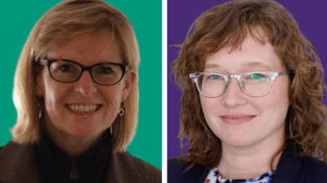 Karen Harlos and Therese Salenieks headshot