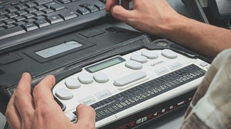 a braille keyboard