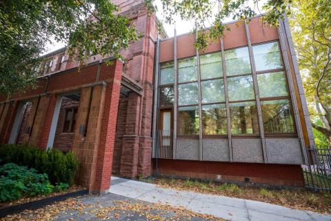 Exterior of the Munk School of Global Affairs and Public Policy, where the Campbell Conference Facility is located.