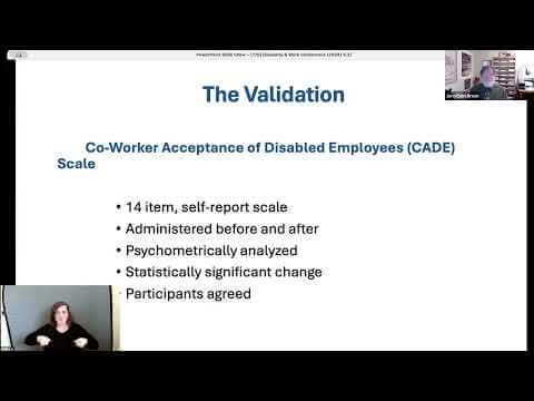 DWC 2024 Measuring the Effectiveness of Disability in the Workplace Training Sessions