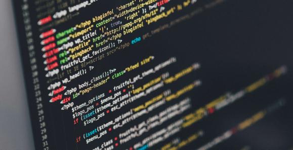 a computer screen with code on it