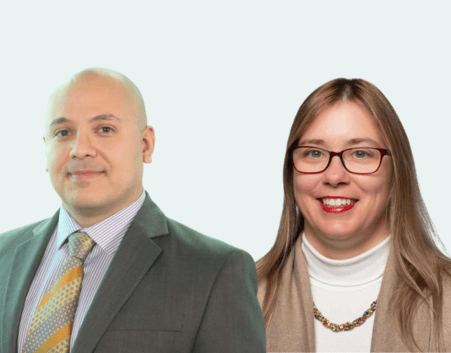 Firat K. Sayin and Tammy Bernasky headshots