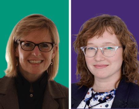 Karen Harlos and Therese Salenieks headshot