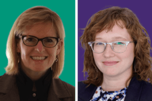 Karen Harlos and Therese Salenieks headshot