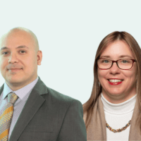 Firat K. Sayin and Tammy Bernasky headshots