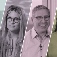 composite of 4 workplace headshots