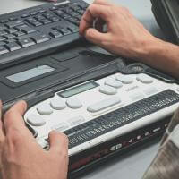 a braille keyboard