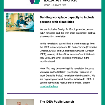 IDEA at Work, Issue 1: Summer 2023
